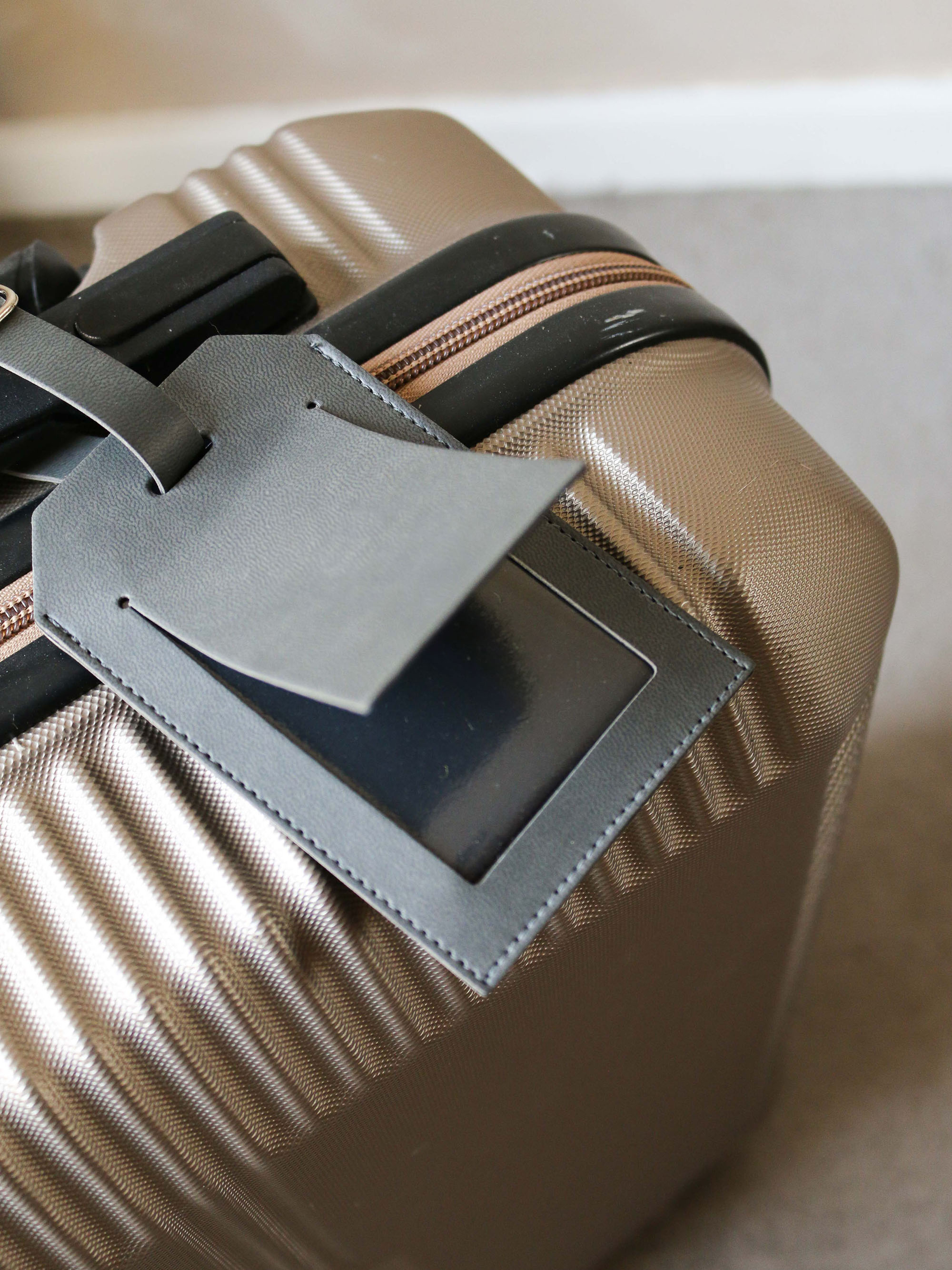 Tile Slim + Vegan Leather Luggage Tag